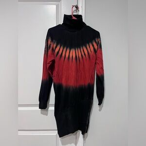 Young Fabulous & Broke Black and Red Turtleneck Sweater